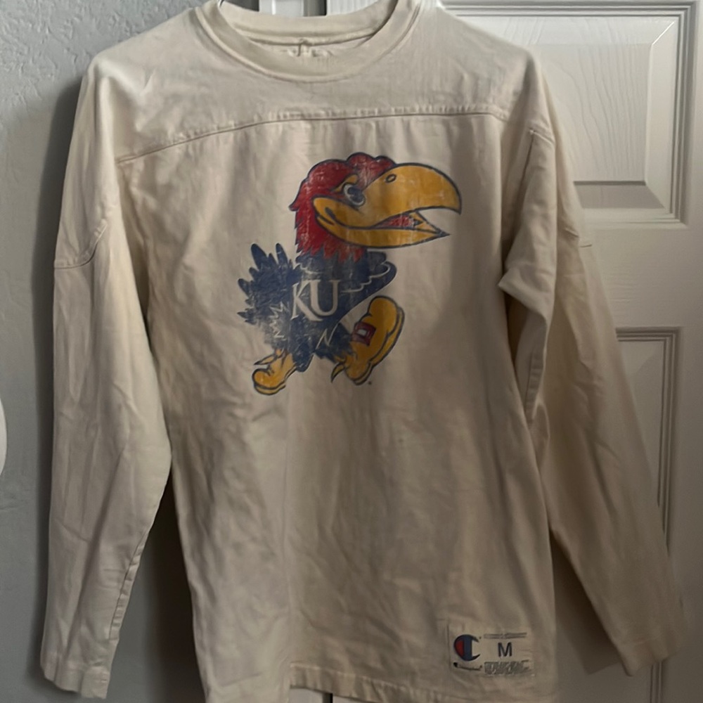 Vintage University of Kansas Long Sleeve Shirt - Women’s M